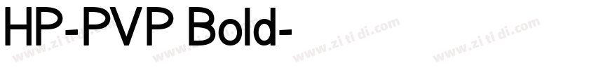 HP-PVP Bold字体转换